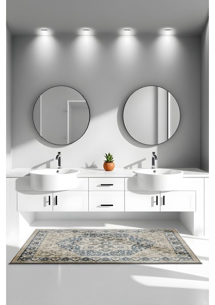 Dekoratif Özel Tasarım Yıkanabilir,ince, Kaymaz Tabanlı, Modern Halı KECE-FR10 fırsatları