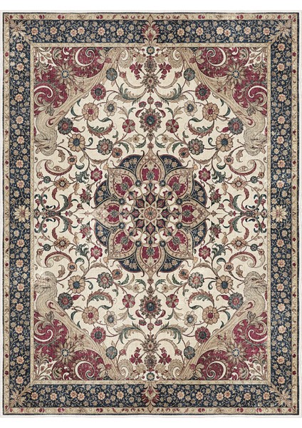 Dekoratif Özel Tasarım Yıkanabilir,ince, Kaymaz Tabanlı, Modern Halı KECE-FR52