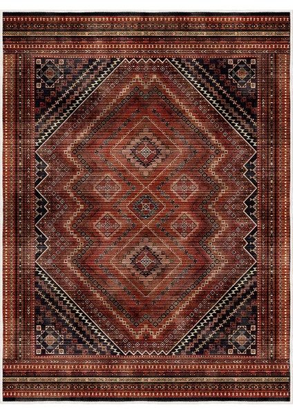 Dekoratif Özel Tasarım Yıkanabilir,ince, Kaymaz Tabanlı, Modern Halı KECE-FR56