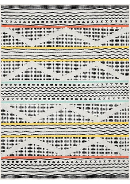 Dekoratif Özel Tasarım Yıkanabilir,ince, Kaymaz Tabanlı, Modern Halı KECE-FR113