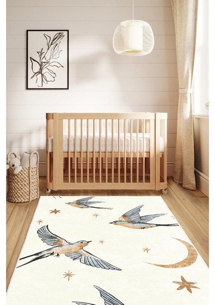 Dekoratif Özel Tasarım Yıkanabilir,ince, Kaymaz Tabanlı, Modern Halı WOOKECE1692 fırsatları