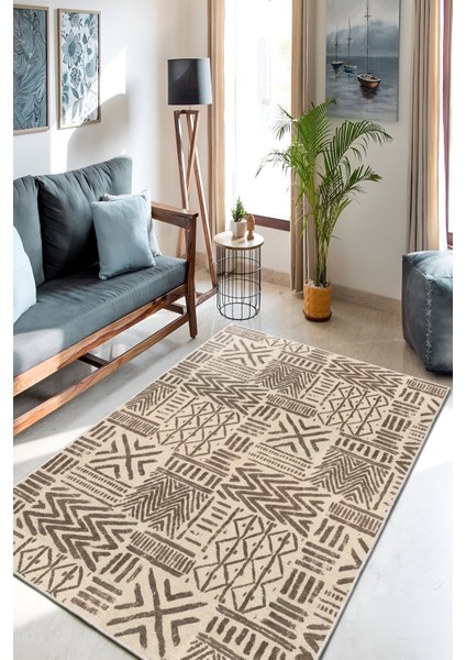 Dekoratif Özel Tasarım Yıkanabilir,ince, Kaymaz Tabanlı, Modern Halı INFKECE09 fiyatları