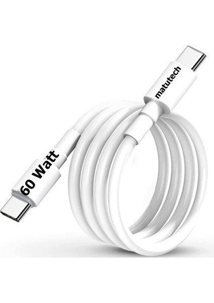 Type-C To Type-C Hızlı Şarj ve Data Transfer Özellikli Şarj Kablosu