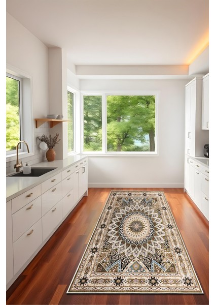 Dekoratif Özel Tasarım Yıkanabilir,ince, Kaymaz Tabanlı, Modern Halı KECE-FR12 indirimleri