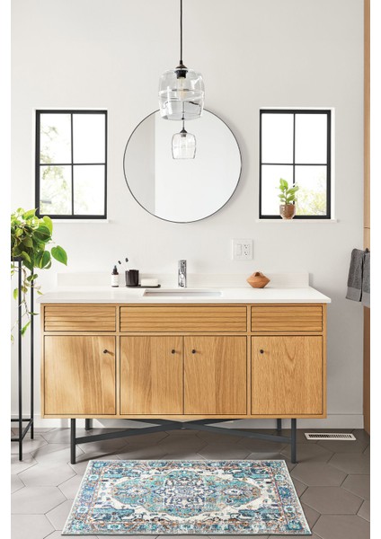 Dekoratif Özel Tasarım Yıkanabilir,ince, Kaymaz Tabanlı, Modern Halı KECE-FR27 fırsatları