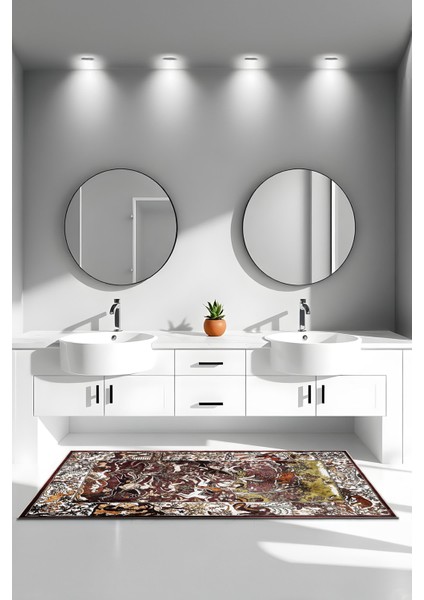 Modern Dekoratif Yıkanabilir Kaymaz Taban Halı – İnce, Yumuşak Salon Halısı, Mutfak Halısı ve Yolluk fırsatları