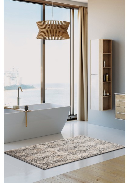 Dekoratif Özel Tasarım Yıkanabilir,ince, Kaymaz Tabanlı, Modern Halı KECE-FR48 fırsatları