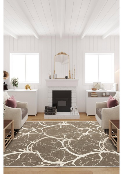 Dekoratif Özel Tasarım Yıkanabilir,ince, Kaymaz Tabanlı, Modern Halı KECE-FR58 modelleri