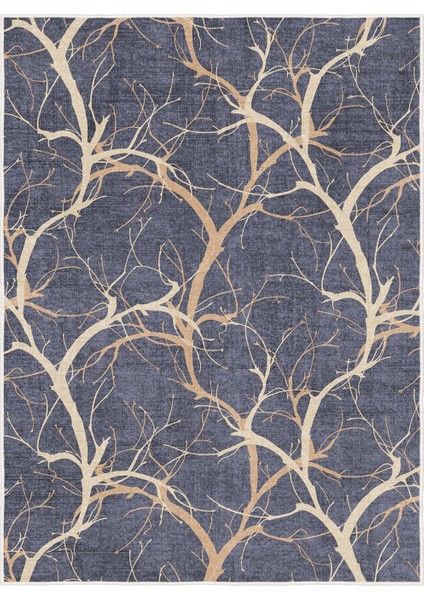 Dekoratif Özel Tasarım Yıkanabilir,ince, Kaymaz Tabanlı, Modern Halı KECE-FR57