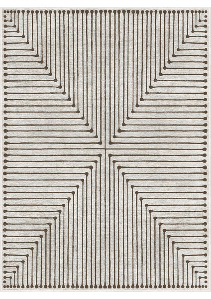 Dekoratif Özel Tasarım Yıkanabilir,ince, Kaymaz Tabanlı, Modern Halı KECE-FR55