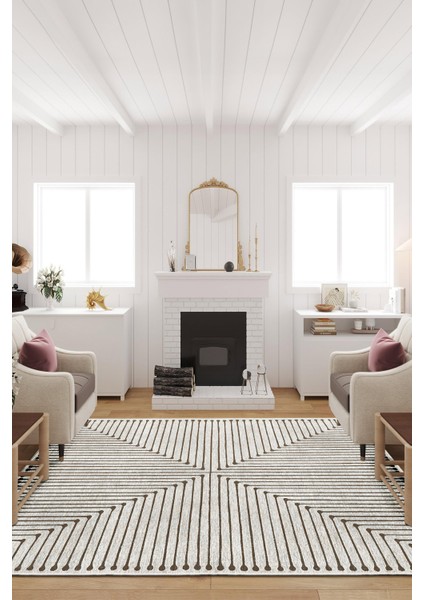 Dekoratif Özel Tasarım Yıkanabilir,ince, Kaymaz Tabanlı, Modern Halı KECE-FR55 modelleri