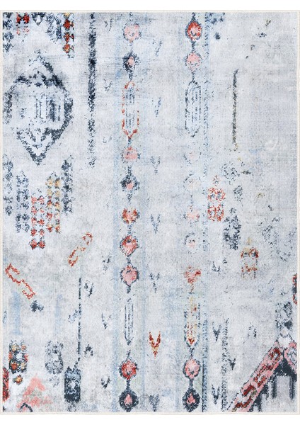 Dekoratif Özel Tasarım Yıkanabilir,ince, Kaymaz Tabanlı, Modern Halı KECE-FR106