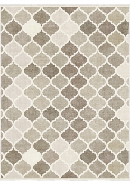 Dekoratif Özel Tasarım Yıkanabilir,ince, Kaymaz Tabanlı, Modern Halı KECE-FR62