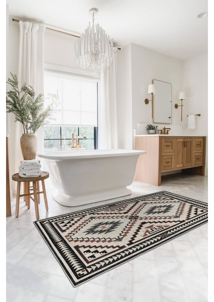 Dekoratif Özel Tasarım Yıkanabilir,ince, Kaymaz Tabanlı, Modern Halı KECE-FR95 fırsatları