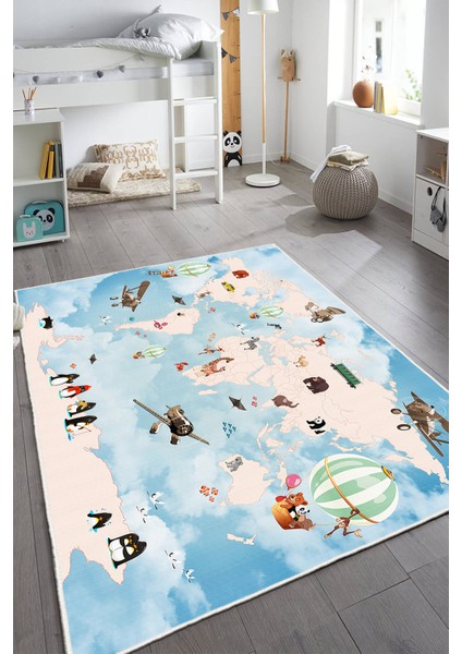 Dekoratif Özel Tasarım Yıkanabilir,ince, Kaymaz Tabanlı, Modern Halı WOOKECE1695 fiyatları