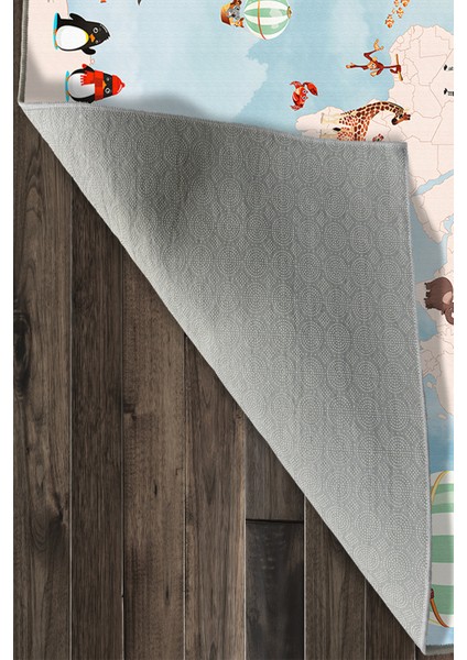 Dekoratif Özel Tasarım Yıkanabilir,ince, Kaymaz Tabanlı, Modern Halı WOOKECE1695 indirimleri