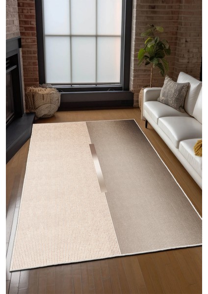 Dekoratif Özel Tasarım Yıkanabilir,ince, Kaymaz Tabanlı, Modern Halı INFKECE02