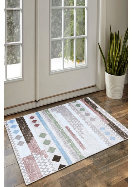 Dekoratif Özel Tasarım Yıkanabilir,ince, Kaymaz Tabanlı, Modern Halı INFKECE16 fiyatları