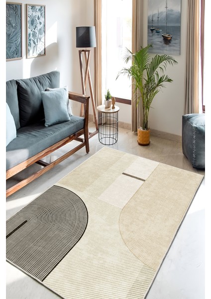 Dekoratif Özel Tasarım Yıkanabilir,ince, Kaymaz Tabanlı, Modern Halı INFKECE12 modelleri