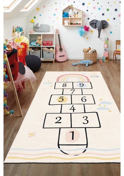 Dekoratif Özel Tasarım Yıkanabilir,ince, Kaymaz Tabanlı, Modern Halı WOOKECE1696 fiyatları