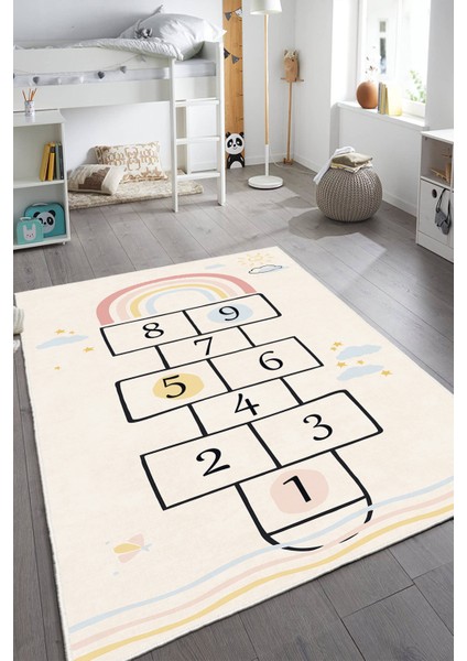 Dekoratif Özel Tasarım Yıkanabilir,ince, Kaymaz Tabanlı, Modern Halı WOOKECE1696 modelleri