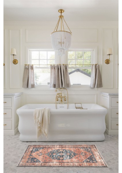 Dekoratif Özel Tasarım Yıkanabilir,ince, Kaymaz Tabanlı, Modern Halı KECE-FR117 fırsatları