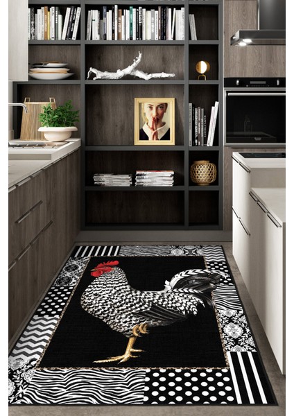 Dekoratif Özel Tasarım Yıkanabilir,ince, Kaymaz Tabanlı, Modern Halı WOOKECE1690 modelleri