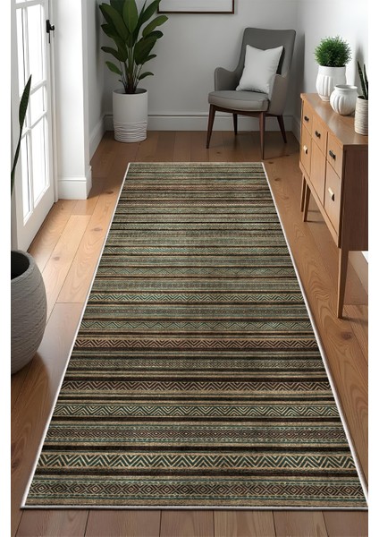 Dekoratif Özel Tasarım Yıkanabilir,ince, Kaymaz Tabanlı, Modern Halı KECE-FR109