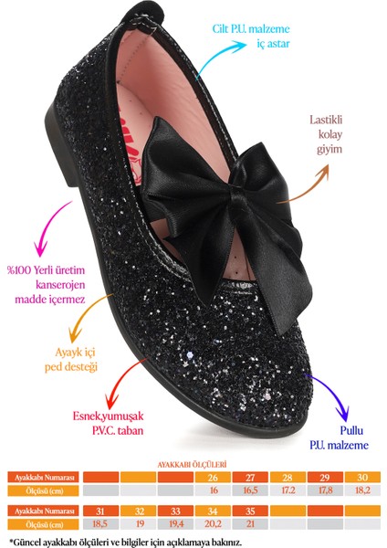 Tari Fiyonk Lastikli Kız Çocuk Babet Ayakkabı fiyatları