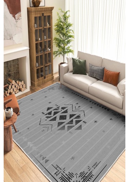 Dekoratif Özel Tasarım Yıkanabilir,ince, Kaymaz Tabanlı, Modern Halı INFKECE04