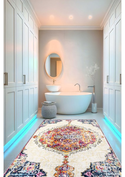 Dekoratif Özel Tasarım Yıkanabilir,ince, Kaymaz Tabanlı, Modern Halı KECE-FR74 fırsatları