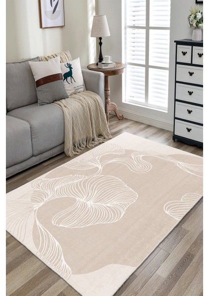 Dekoratif Özel Tasarım Yıkanabilir,ince, Kaymaz Tabanlı, Modern Halı INFKECE19 fiyatları