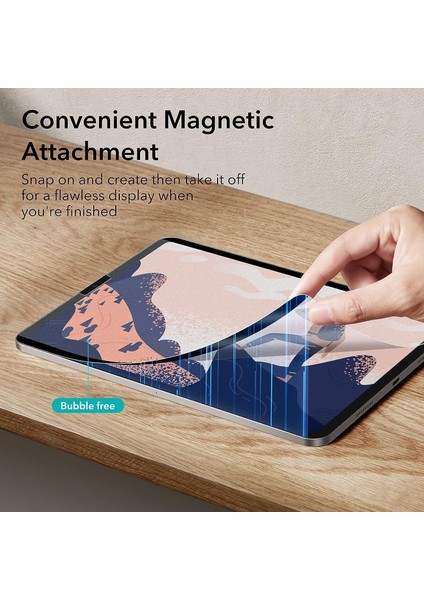 Kağıt Hissi Mıknatıslı Çıkarılabilir 10.2 Ekran Koruyucu Pro 13 2024 Mat Ekran Koruyucu Çizim ve Yazma Ince Nano Air 4-5 10.9 Ekran Koruyucu Paper Hissi (Apple iPad 10.2 Paper)