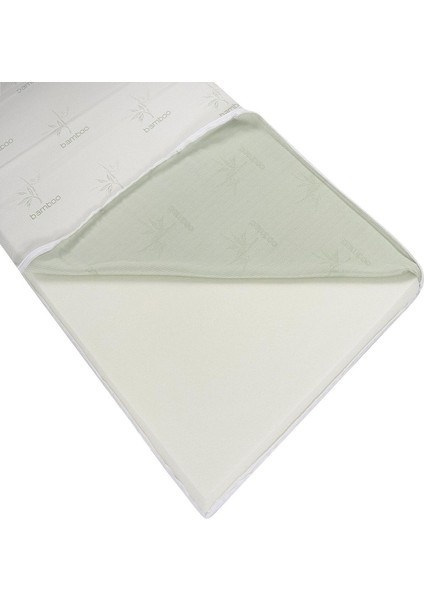 Bamboo 70X140 Visco Yatak Pedi, Yıkanabilir Kılıflı Yatak Şiltesi, Uyku Pedi, Topper