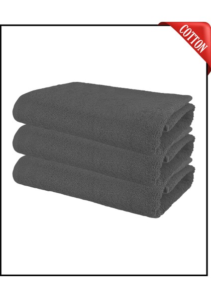 3 Adet Büyük Boy Pamuklu 50 x 90 cm , Fitness Havlusu , Spor Havlusu , Kuaför Havlusu