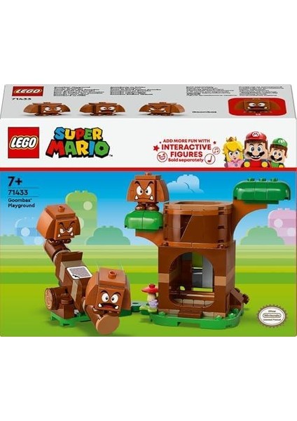 (173 Parça) Yapım Seti Macerası Oyuncak Yaratıcı Nintendo® Için Koleksiyonluk ve Üzeri 71433-7 Yaş Oyun Parkı Mario™ Goomba Super Yeni