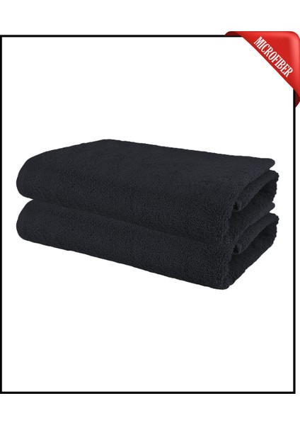 2 Adet Büyük Boy Mikrofiber 50 x 90 cm , Fitness Havlusu , Spor Havlusu , Kuaför Havlusu