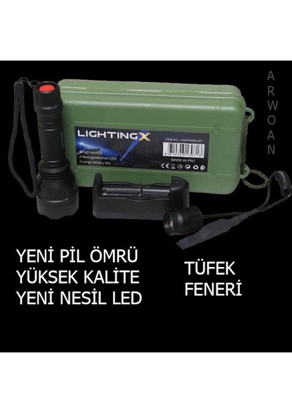 Yeni Nesil Ledli Yüksek Kaliteli Tüfek Feneri