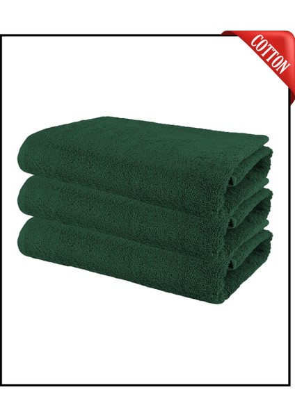 3 Adet Büyük Boy Pamuklu 50 x 90 cm , Fitness Havlusu , Spor Havlusu , Kuaför Havlusu