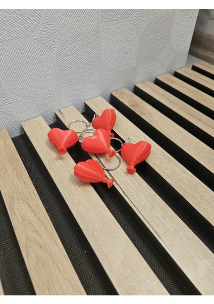 Sevgiliye Özel Kalpli Balon Anahtarlık (5'li Set) modelleri