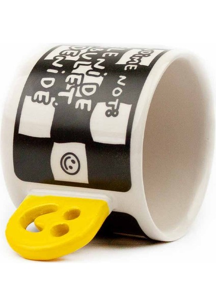 Kendime Not: Geleni De Kabul Et, Gideni De! El Yapımı Gülen Kulp Kupa - Hediyelik Kupa Fincan Mug