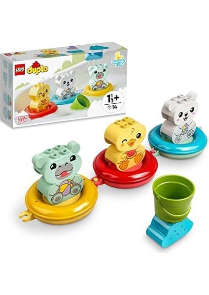Duplo® Ilk Banyo Zamanı Eğlencesi: Yüzen Hayvan Treni 10965-18 Ay ve Üzeri Okul Öncesi Yaştaki Çocuklar Için Oyuncak Yapım Seti (14 Parça)