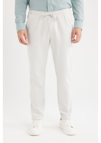 Jogger Pantolon Esnek Basic Düz Beli Bağcıklı Cepli Düz Paça C6022AX25SP