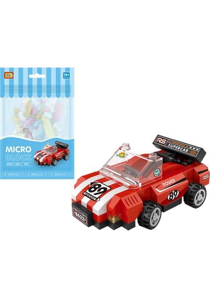 Loz Mini Spor Araba Çocuk Oyuncak Yapımı Seti 140 Parça (Yurt Dışından)