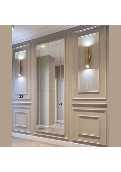 Boyanabilir Dekoratif Modern Hazır Kesim 2.5 cm Duvar Çıtası