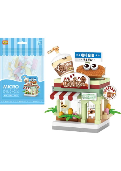 Loz Mini Kahve Dükkanı Oyuncak Yapma Seti 120 Parça (Yurt Dışından)