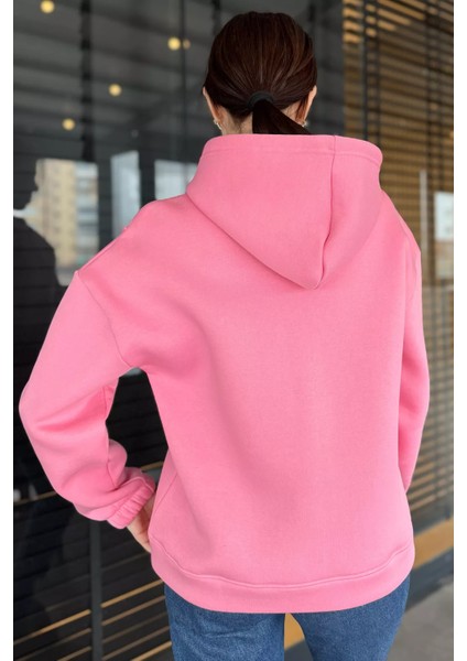 Yarım Fermuarlı Üç Iplik Şardonlu Kadın Sweatshirt indirimleri