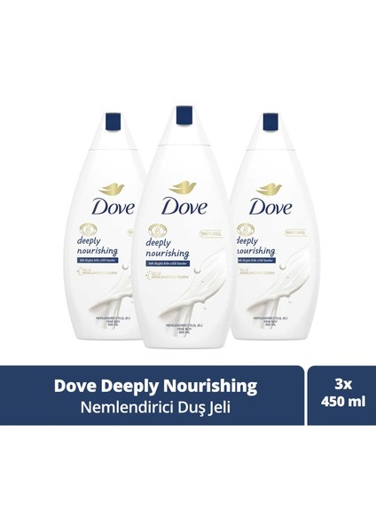 Nemlendirici Duş Jeli Deeply Nourishing 450 ml X3