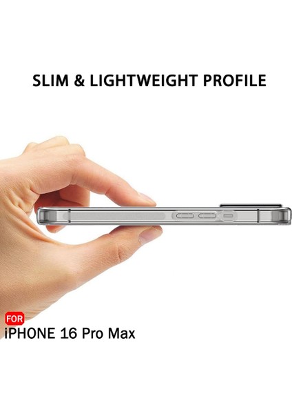 iPhone 16 Pro Max Kılıf Şeffaf Silikon / Kamera Yeri Koruma / Şarj Girişi Tıpalı fiyatları