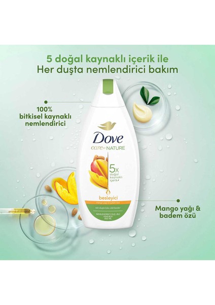 Care By Nature Nemlendirici Duş Jeli Mango Yağı & Badem Özü 450 ml X3 modelleri